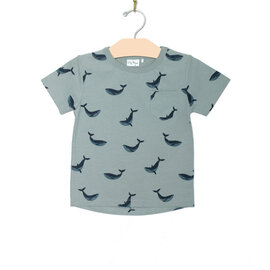 Blue Whale Pocket Tee by City Mouse Studio