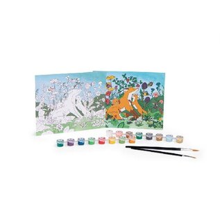 Moulin Roty Le Jardinier 3 Paintings by Number Boxed Set by Moulin Roty