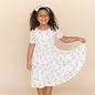Kyte Baby Short Sleeve Bamboo Twirl Dress in Tulip by Kyte