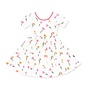 Kyte Baby Short Sleeve Bamboo Twirl Dress in Tulip by Kyte