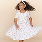 Kyte Baby Short Sleeve Bamboo Twirl Dress in Tulip by Kyte