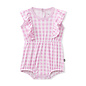 Kyte Baby Bubble Romper in Gingham Thistle by Kyte Baby