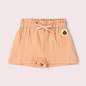 Little Green Radicals Coral Pink By the Sea Double Muslin Cotton Shorts