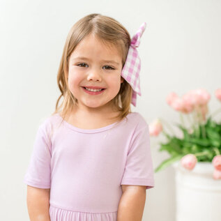 Kyte Baby Short Sleeve Bamboo Twirl Dress in Thistle by Kyte