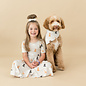 Kyte Baby Short Sleeve Bamboo Twirl Dress Fluffy Dog Print by Kyte