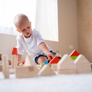 Plan Toys Colourful Blocks - 40 Pieces by Plan Toys
