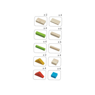 Plan Toys Colourful Blocks - 40 Pieces by Plan Toys