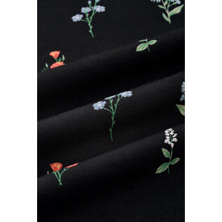 Kyte Baby Midnight Wildflower Print Long Sleeve Bamboo Twirl Dress by Kyte