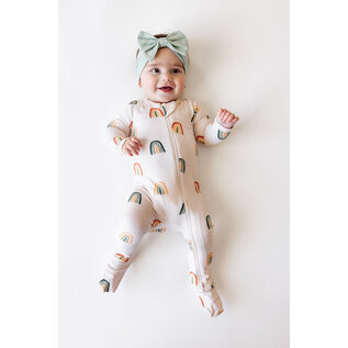 Kyte Baby Retro Rainbow Zippered Footie by Kyte Baby