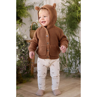 Jamie Kay The Original Bear Knit Cotton Cardigan with Hood by Jamie Kay