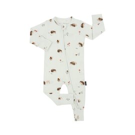Belan J Hedgehogs Print Bamboo Footless Sleeper with Fold-Over Cuffs by Belan J