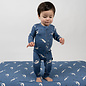 Belan J Beluga Whale Print Bamboo Footless Sleeper with Fold-Over Cuffs by Belan J