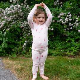 Ballerina Print Bamboo Long Sleeve PJ Set