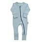 Parade Blue Melange Long Sleeve Organic Cotton Romper by Parade