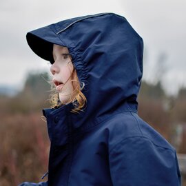 Jan & Jul by Twinklebelle Dark Navy Fleece Lined Rain Jacket by Jan & Jul