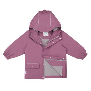 Jan & Jul by Twinklebelle Dark Plum Fleece Lined Rain Jacket by Jan & Jul