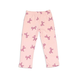 Silkberry Bow Print Bamboo Fleece Legging by Silkberry
