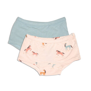 Silkberry Bamboo Girls' Boy Shorts 2-Pack by Silkberry