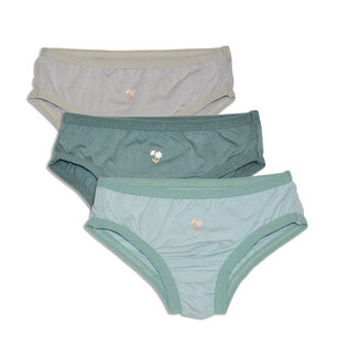 Silkberry Bamboo Girl's Underwear Bikini Briefs 3-Pack