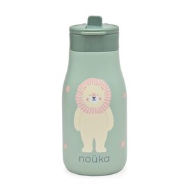 Nouka Stainless Steel Flip-Top Straw Water Bottle by Nouka