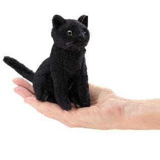 Folkmanis Puppets Mini Black Cat Finger Puppet by Folkmanis