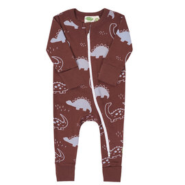 Parade Dino Print 2 Way Zip Organic Cotton Romper by Parade