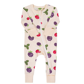 Parade Blackberries Print 2 Way Zip Organic Cotton Romper by Parade