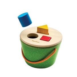 Geo Shape Sorting Bucket by Plan Toys