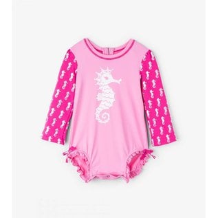 Hatley Baby Girl Rash Guard One-Piece Suit by Hatley