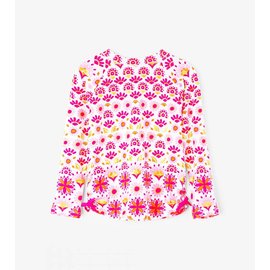 Hatley Long Sleeve UV Protection Rash Guard Shirt (Girls) by Hatley