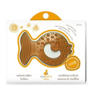 All-Stage Teether Fish by Caaocho (Natural Rubber)