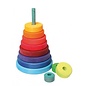 Grimms Wooden Rainbow Conical Stacking Tower by Grimms