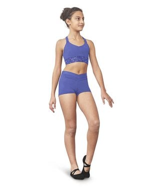 Bloch Bloch V Neck Mesh Band Crop Top FT5166CB