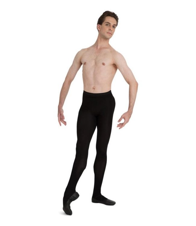 Capezio Men's Footed Tights MT10 - Black and Pink Dance Supplies