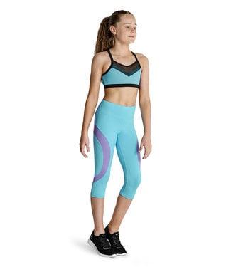 Bloch Bloch Curved Panel Capri Legging KA040P