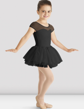 black leotard and skirt