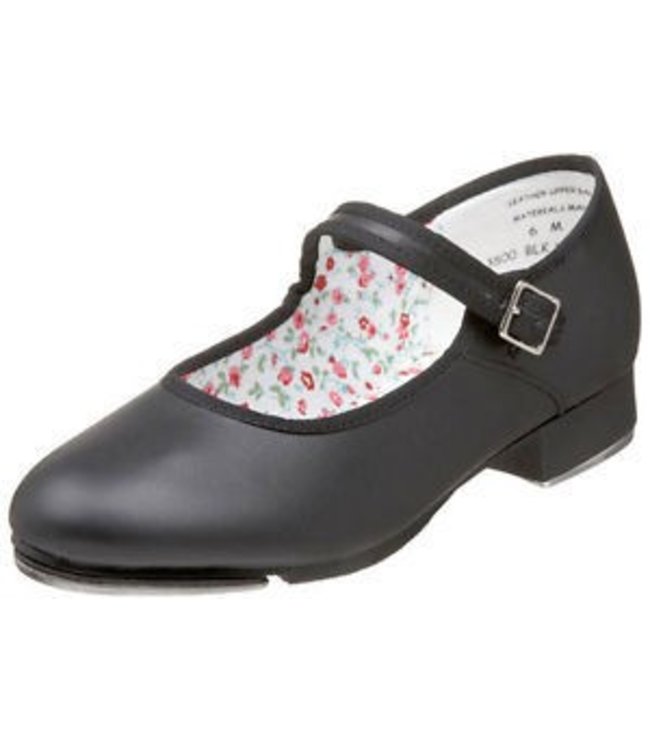 Capezio Mary Jane Leather Buckle Strap Tap Shoes - 3800 Womens