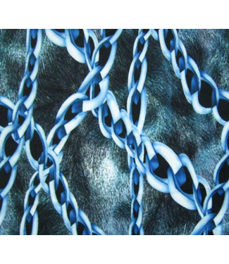Fur/ Chains Blue
