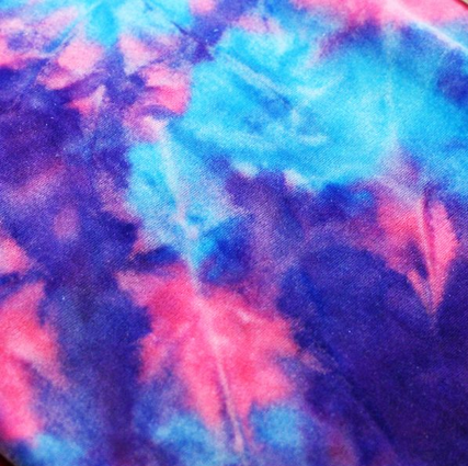 Tie Dye Stretch Velvet Fabric By The Yard