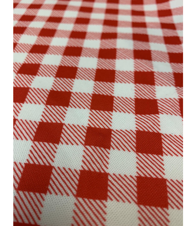 Gingham Check Red/White