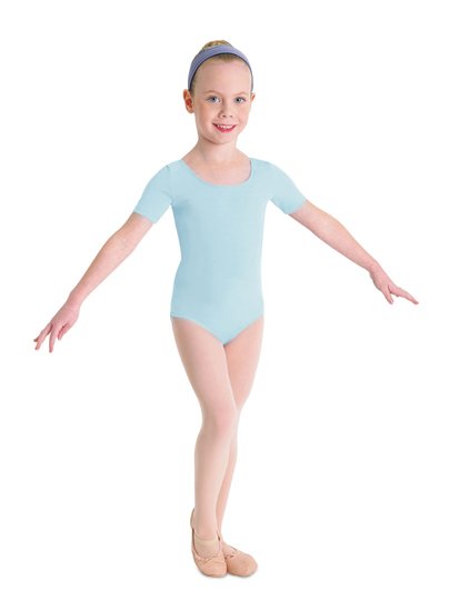 Bloch Short Sleeve Leotard CL5402 - Black and Pink Dance Supplies, Tulsa