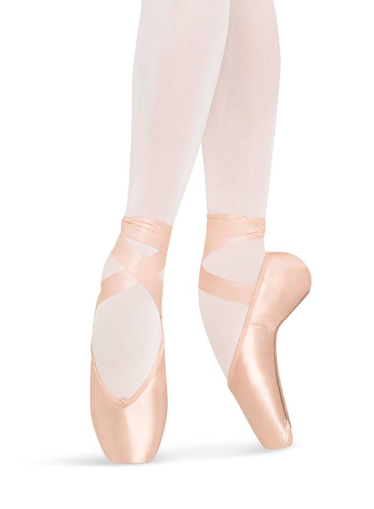 Bloch Heritage Pointe Shoe Strong S0180SL Black and Pink Dance