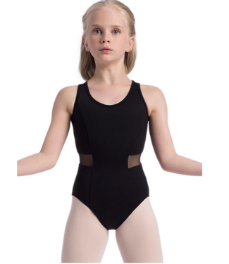 BP Designs Mesh Center Open Back Leotard 73312 - Black and Pink Dance  Supplies, Tulsa