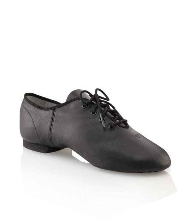 Capezio Adult Leather Split Sole Jazz Shoe EJ1 - Black and Pink