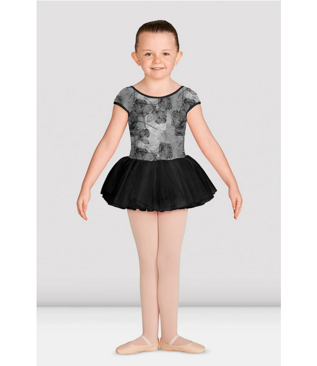 Mirella Printed Cap Sleeve Leotard M1535C