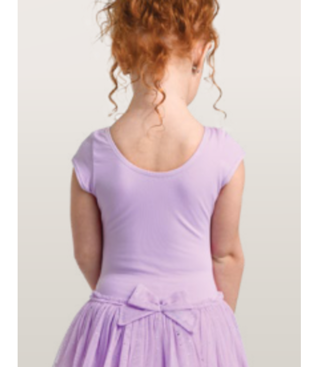 Danshuz Cap Sleeve Dress w/Glitter Mesh 2463C