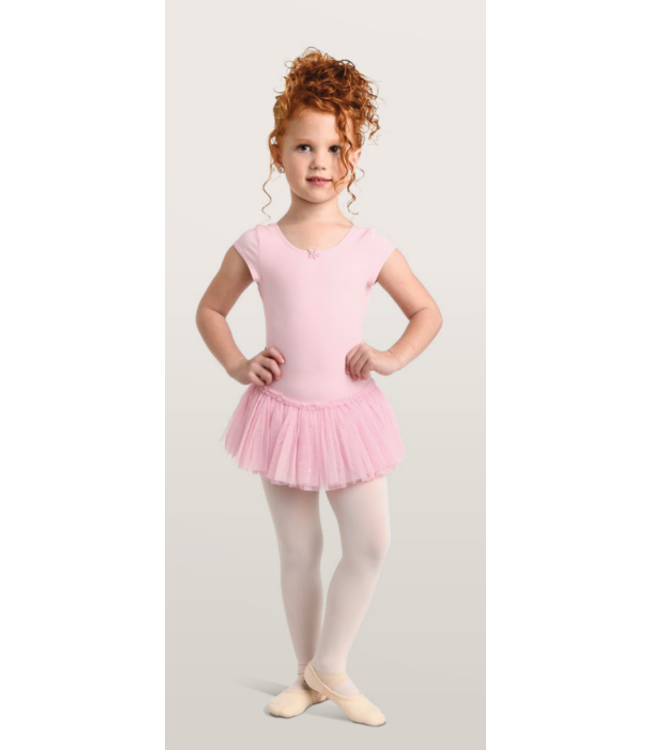 Danshuz Cap Sleeve Dress w/Glitter Mesh 2463C