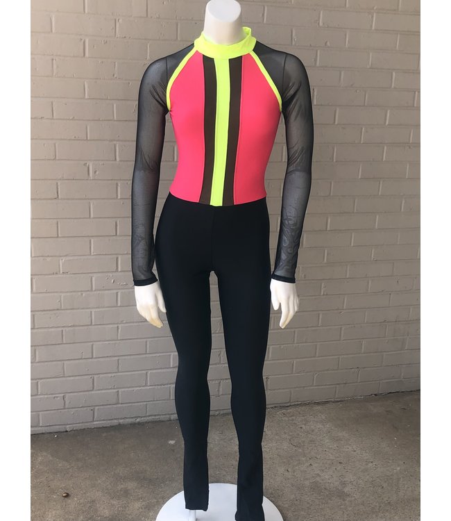 BP Designs Neon Stripe Unitard