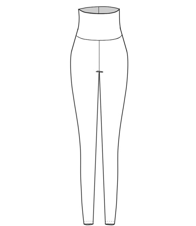 BP Designs 31123 High Waist Legging, Interlock,Silken,Dryflex, Mystique