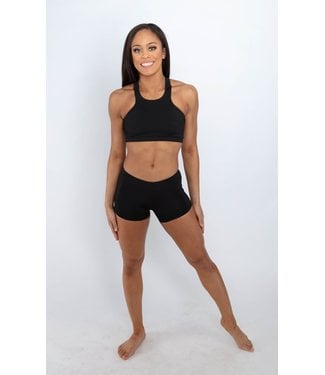 BP Designs High Waisted Legging with Side Panel 31122 - Black and Pink  Dance Supplies, Tulsa